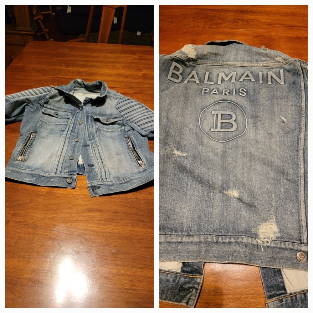 Balmain Paris denim jacket new without tags